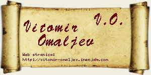 Vitomir Omaljev vizit kartica